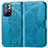 Leather Case Stands Butterfly Flip Cover Holder for Xiaomi Redmi Note 11 5G Blue