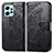 Leather Case Stands Butterfly Flip Cover Holder for Xiaomi Redmi Note 12 4G Black