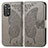 Leather Case Stands Butterfly Flip Cover Holder for Xiaomi Redmi Note 12 Pro 4G Gray