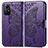 Leather Case Stands Butterfly Flip Cover Holder for Xiaomi Redmi Note 12S Purple