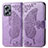 Leather Case Stands Butterfly Flip Cover Holder for Xiaomi Redmi Note 12T Pro 5G Clove Purple