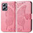 Leather Case Stands Butterfly Flip Cover Holder for Xiaomi Redmi Note 12T Pro 5G Hot Pink