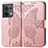 Leather Case Stands Butterfly Flip Cover Holder for Xiaomi Redmi Note 13 Pro 5G Pink