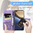 Leather Case Stands Butterfly Flip Cover Holder S01D for Huawei Honor Magic3 5G