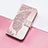 Leather Case Stands Butterfly Flip Cover Holder S01D for Huawei Nova 10 SE Rose Gold