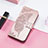 Leather Case Stands Butterfly Flip Cover Holder S01D for Samsung Galaxy M13 5G