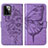 Leather Case Stands Butterfly Flip Cover Holder Y01B for Motorola Moto G Power 5G (2023) Clove Purple