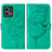 Leather Case Stands Butterfly Flip Cover Holder Y01B for Motorola Moto G Stylus (2023) 4G Green