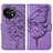 Leather Case Stands Butterfly Flip Cover Holder Y01B for OnePlus 11 5G Clove Purple