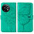 Leather Case Stands Butterfly Flip Cover Holder Y01B for OnePlus 11 5G Green