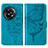 Leather Case Stands Butterfly Flip Cover Holder Y01B for OnePlus 11R 5G Blue