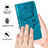 Leather Case Stands Butterfly Flip Cover Holder Y01B for Oppo A16