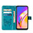 Leather Case Stands Butterfly Flip Cover Holder Y01B for Oppo A94 5G