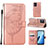 Leather Case Stands Butterfly Flip Cover Holder Y01B for Oppo F21 Pro 4G Rose Gold