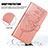 Leather Case Stands Butterfly Flip Cover Holder Y01B for Oppo Reno5 Lite