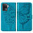 Leather Case Stands Butterfly Flip Cover Holder Y01B for Oppo Reno5 Lite
