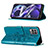 Leather Case Stands Butterfly Flip Cover Holder Y01B for Realme 8i