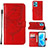 Leather Case Stands Butterfly Flip Cover Holder Y01B for Realme 9 4G Red