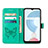 Leather Case Stands Butterfly Flip Cover Holder Y01B for Realme C21Y