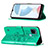 Leather Case Stands Butterfly Flip Cover Holder Y01B for Realme C21Y