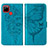 Leather Case Stands Butterfly Flip Cover Holder Y01B for Realme C25