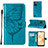 Leather Case Stands Butterfly Flip Cover Holder Y01B for Realme C31