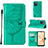 Leather Case Stands Butterfly Flip Cover Holder Y01B for Realme C31