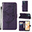 Leather Case Stands Butterfly Flip Cover Holder Y01B for Realme C31 Purple