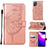 Leather Case Stands Butterfly Flip Cover Holder Y01B for Realme C35