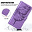 Leather Case Stands Butterfly Flip Cover Holder Y01B for Realme C55