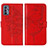 Leather Case Stands Butterfly Flip Cover Holder Y01B for Realme GT Master 5G Red