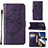 Leather Case Stands Butterfly Flip Cover Holder Y01B for Realme GT Neo3 5G Purple