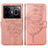 Leather Case Stands Butterfly Flip Cover Holder Y01B for Realme GT Neo5 240W 5G Rose Gold