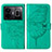 Leather Case Stands Butterfly Flip Cover Holder Y01B for Realme GT Neo5 5G Green