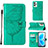 Leather Case Stands Butterfly Flip Cover Holder Y01B for Realme GT2 Pro 5G Green