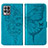 Leather Case Stands Butterfly Flip Cover Holder Y01B for Realme Narzo 50 4G