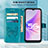 Leather Case Stands Butterfly Flip Cover Holder Y01B for Realme Q5i 5G