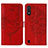 Leather Case Stands Butterfly Flip Cover Holder Y01B for Samsung Galaxy A01 SM-A015 Red