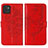 Leather Case Stands Butterfly Flip Cover Holder Y01B for Samsung Galaxy A03 Red