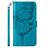 Leather Case Stands Butterfly Flip Cover Holder Y01B for Samsung Galaxy A23 4G Blue