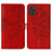 Leather Case Stands Butterfly Flip Cover Holder Y01B for Samsung Galaxy A31 Red