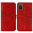 Leather Case Stands Butterfly Flip Cover Holder Y01B for Samsung Galaxy F02S SM-E025F Red