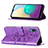 Leather Case Stands Butterfly Flip Cover Holder Y01B for Samsung Galaxy M02