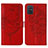 Leather Case Stands Butterfly Flip Cover Holder Y01B for Samsung Galaxy M40S Red