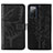 Leather Case Stands Butterfly Flip Cover Holder Y01B for Samsung Galaxy S20 FE (2022) 5G Black