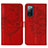 Leather Case Stands Butterfly Flip Cover Holder Y01B for Samsung Galaxy S20 FE (2022) 5G Red