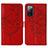Leather Case Stands Butterfly Flip Cover Holder Y01B for Samsung Galaxy S20 Lite 5G Red