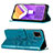 Leather Case Stands Butterfly Flip Cover Holder Y01B for Vivo Y32t