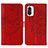 Leather Case Stands Butterfly Flip Cover Holder Y01B for Xiaomi Mi 11i 5G Red