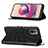 Leather Case Stands Butterfly Flip Cover Holder Y01B for Xiaomi Redmi Note 10 4G
